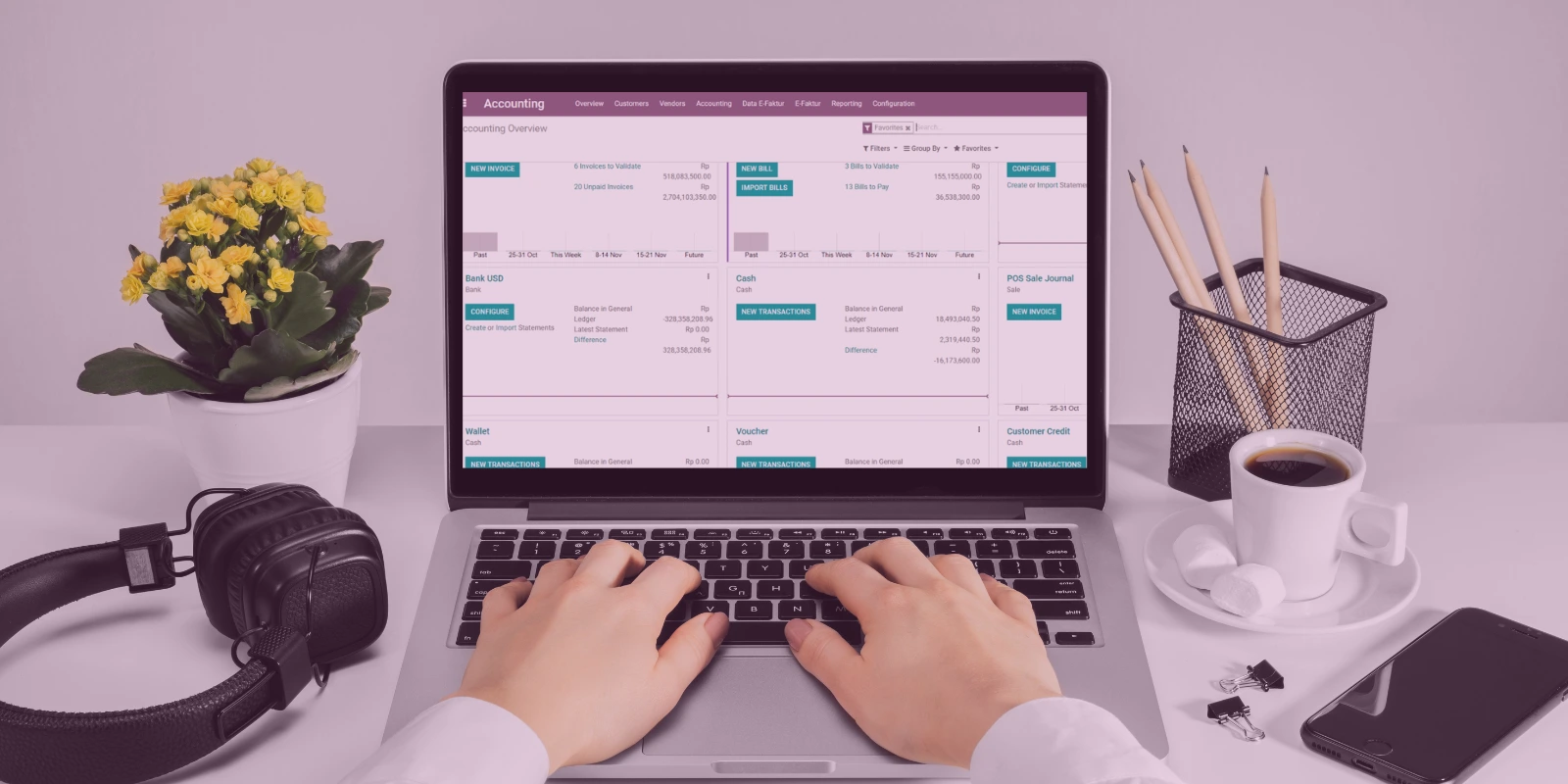 Pencatatan Keuangan Perusahaan dengan Modul Akunting Odoo