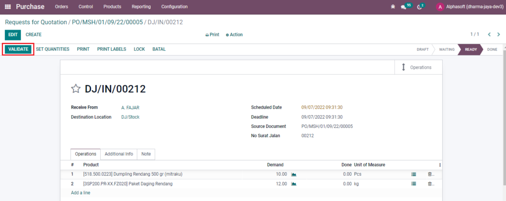 Penerapan Landed Cost pada Produk di Odoo ERP 11