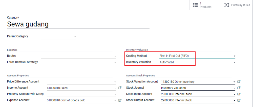 Penerapan Landed Cost pada Produk di Odoo ERP 4