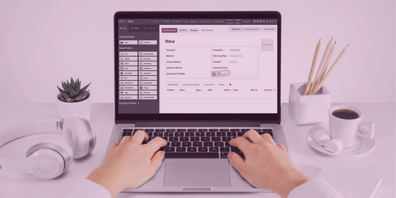 Kustomisasi Formulir di Odoo Tanpa Coding