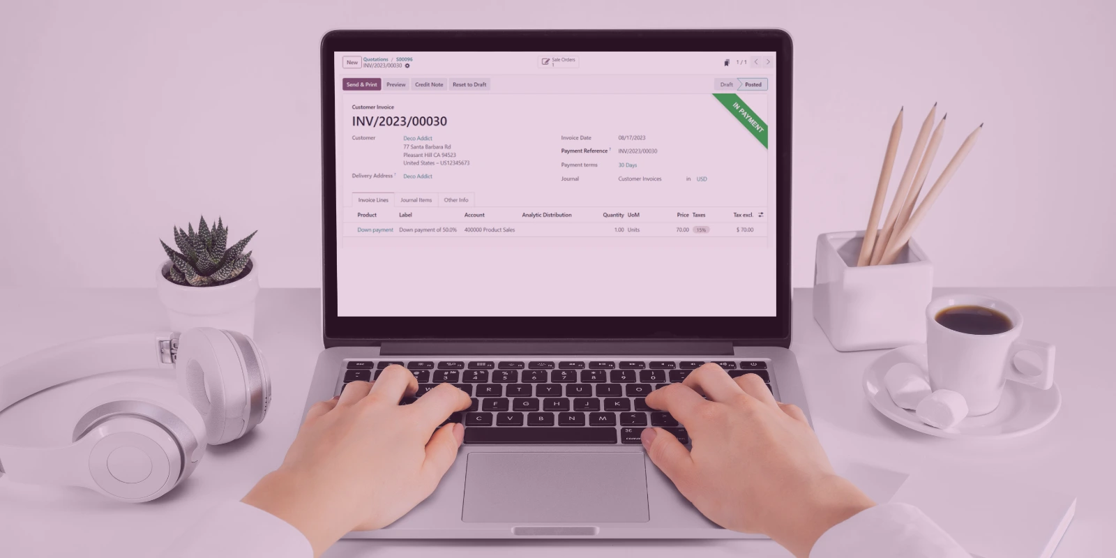Cara Mengelola Down Payment Penjualan di Odoo ERP