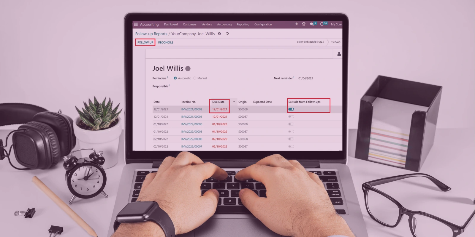 Cara Setting Reminder Otomatis untuk Tagihan di Odoo