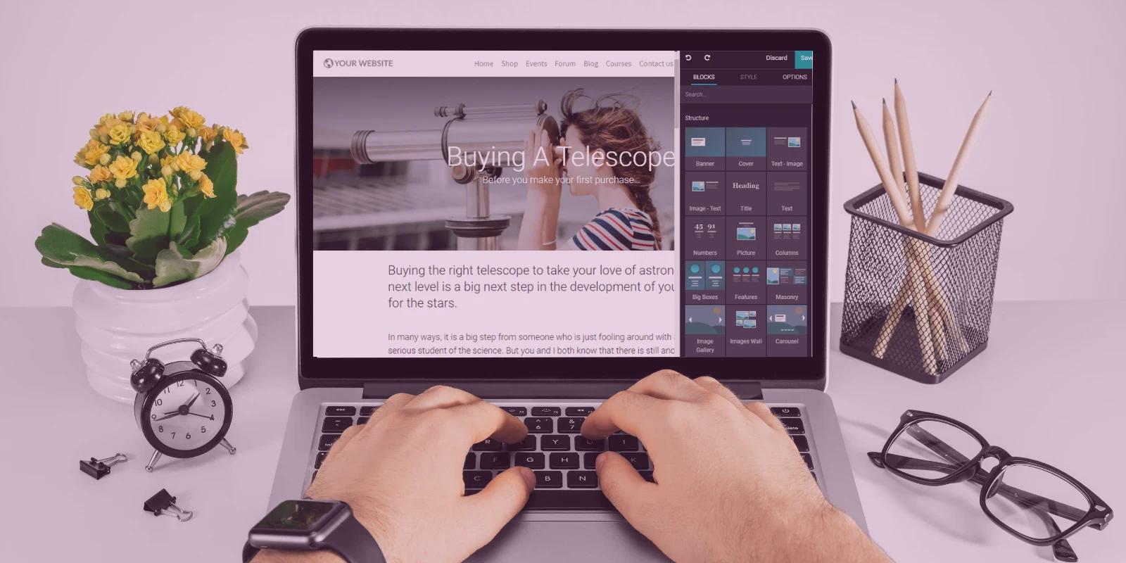 Cara Kustomisasi Layout Blog dan Event di Website Odoo 18