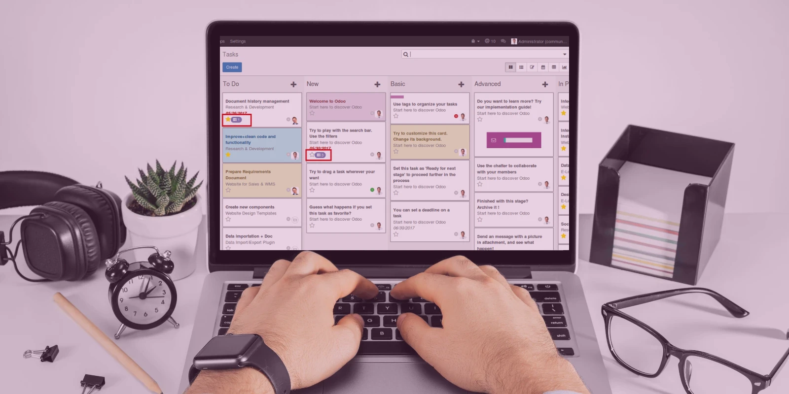 Cara Membuat Sub-Task Secara Langsung dari Kanban Odoo