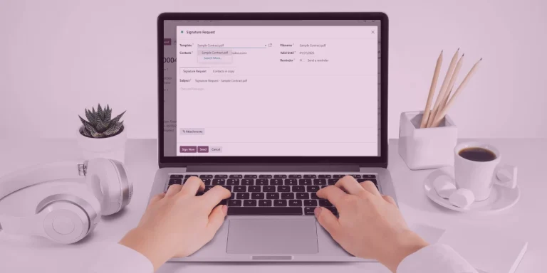 Cara Setup Fitur Signature Request pada Dokumen Odoo 18