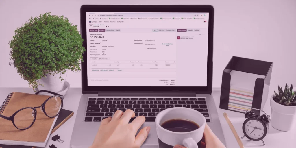 Cara Mengatur Capacity Planning di Purchase Order Odoo 18