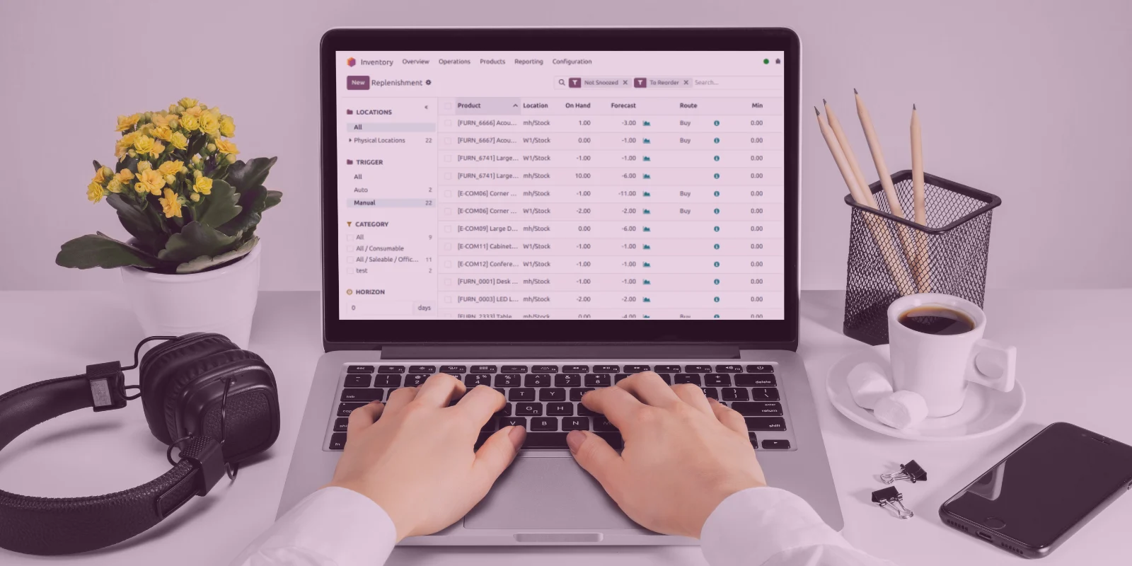 Panduan Membuat Laporan Replenishment di Odoo Inventory